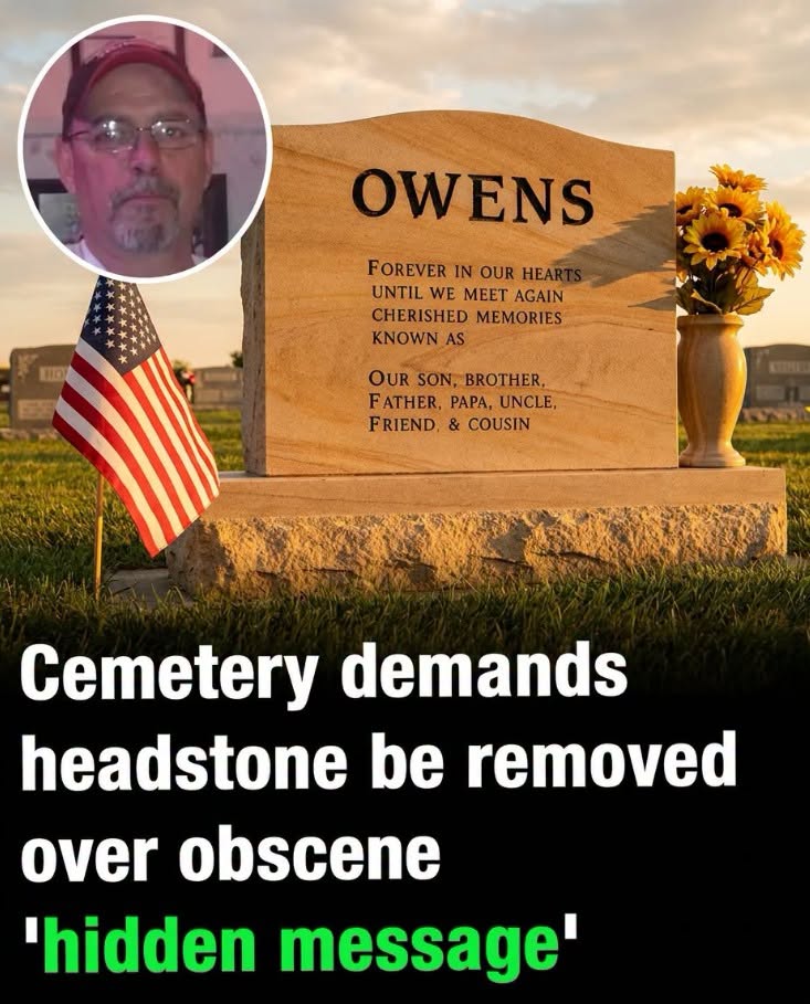 Hidden Message on Iowa Headstone Sparks Debate Over Personal Tributes and Cemetery Rules