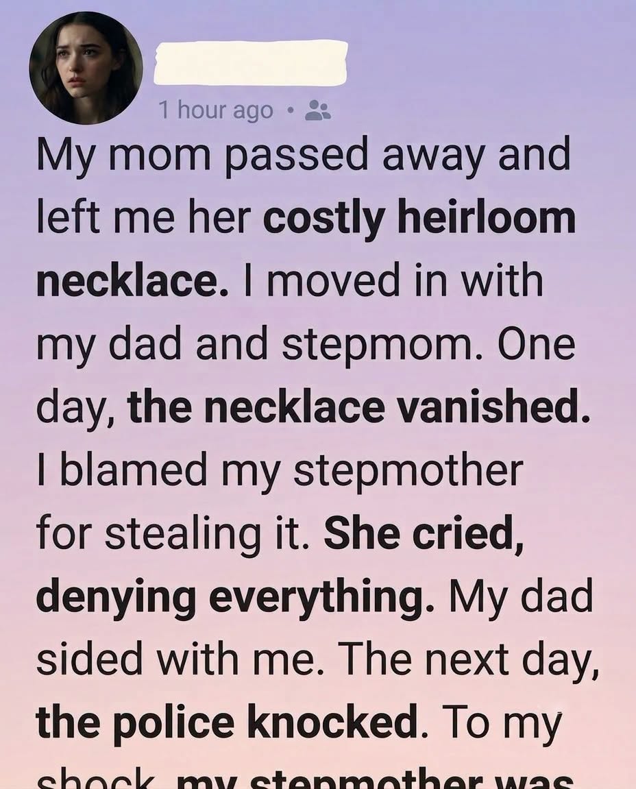 I Stood on the Staircase Watching My Stepmother Leave in Humiliation, and the Next Morning the Police Knocked on Our Door